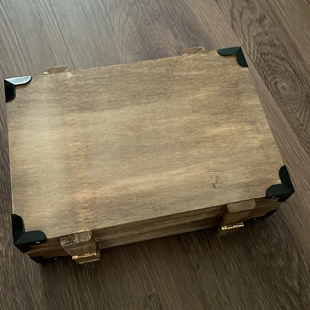 Simple Treasures Wooden Chest Unique Item Size 8” length & 5” wide